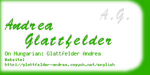 andrea glattfelder business card